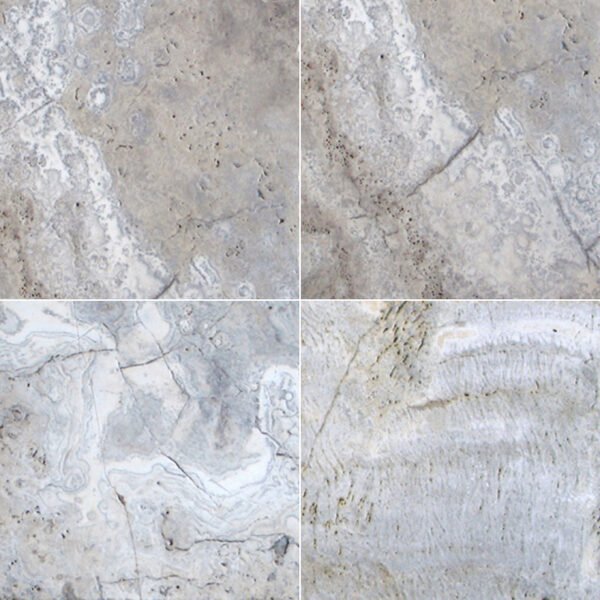 MSI Tuscany Silver Travertine 16x16 Tumbled Paver